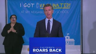Newsom Touts Country's Largest Vaccine Incentive Plan