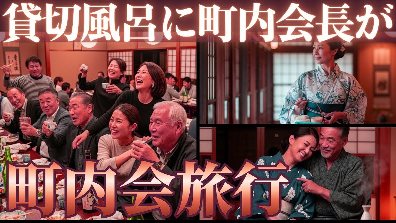 町内会旅行！貸切風呂に町内会長が入ってきて   【朗読・小説】