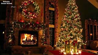 Classic Christmas Music with a Fireplace and Beautiful Background Classics 3 hours 2022