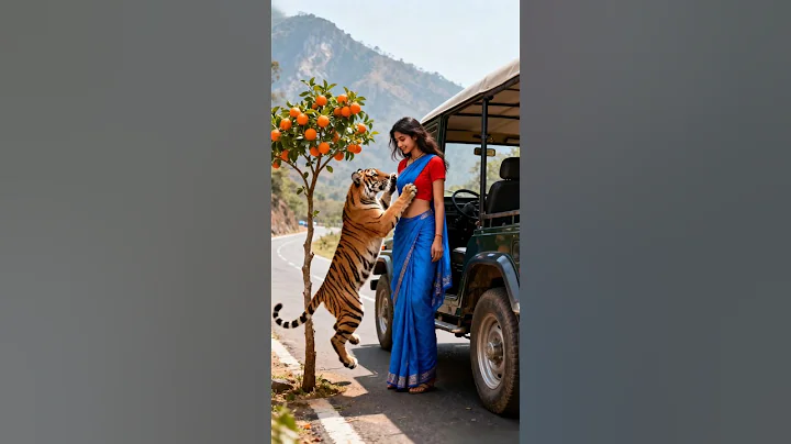Tiger’s Message: A Girl’s Deadly Mountain Rescue Mission 🐅 #ai #shorts #animals #save