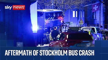 Several people injured or killed after being hit by bus in Stockholm