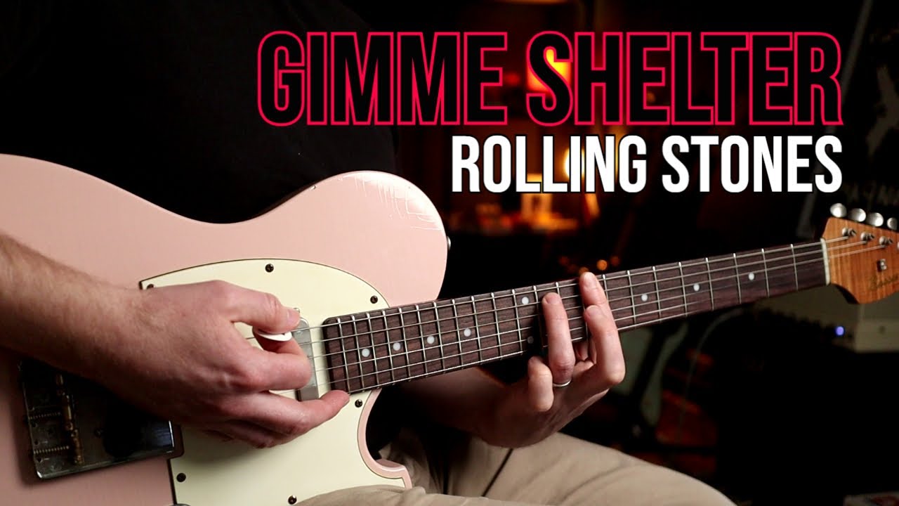 How to Play "Gimme Shelter" by the Rolling Stones Guitar Lesson YouTube