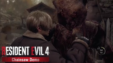 Resident Evil 4 Remake Demo Killing Chainsaw man (Boss fight) - How to unlock TMP/SMG