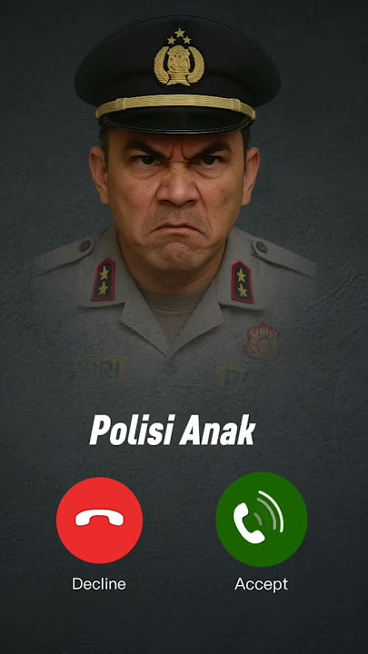 Awas polisi marah sama anak yang susah makan & main hp #polisi #ringtone #fypviral #bismillahfyp