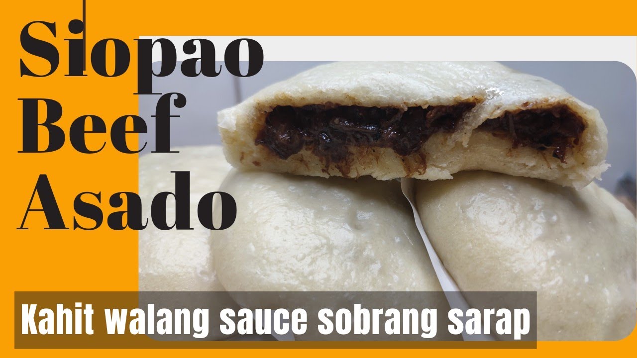 beef siopao asado na kahit walang sauce ay napakasarap YouTube