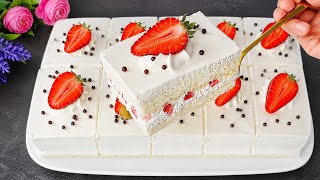 Можно есть Губами! Торт за 30 минут! Самый быстрый,вкусный Торт Который тает во Рту