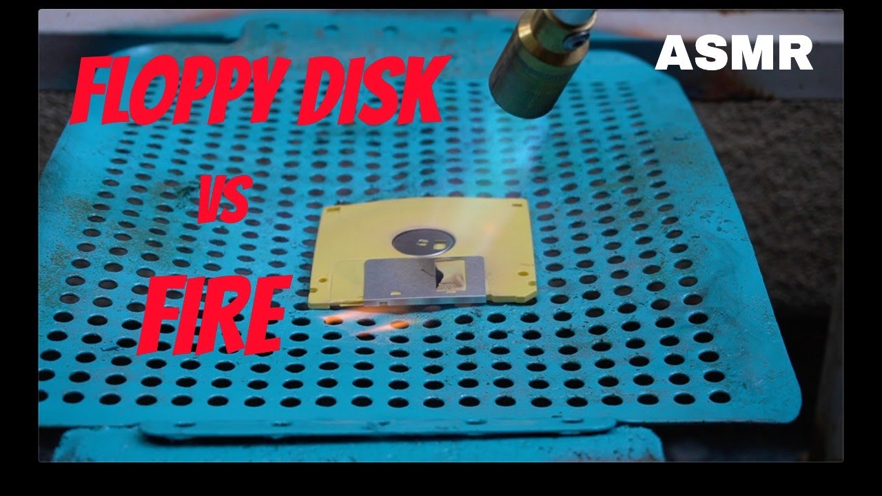 1990's FLOPPY DISK DRIVE ON FIRE!!!! YouTube