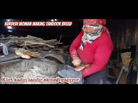 This is Kurdish Woman Making Tandoor Bread (Kürt Kadını Tandır Ekmeği Yapıyor) ASMR