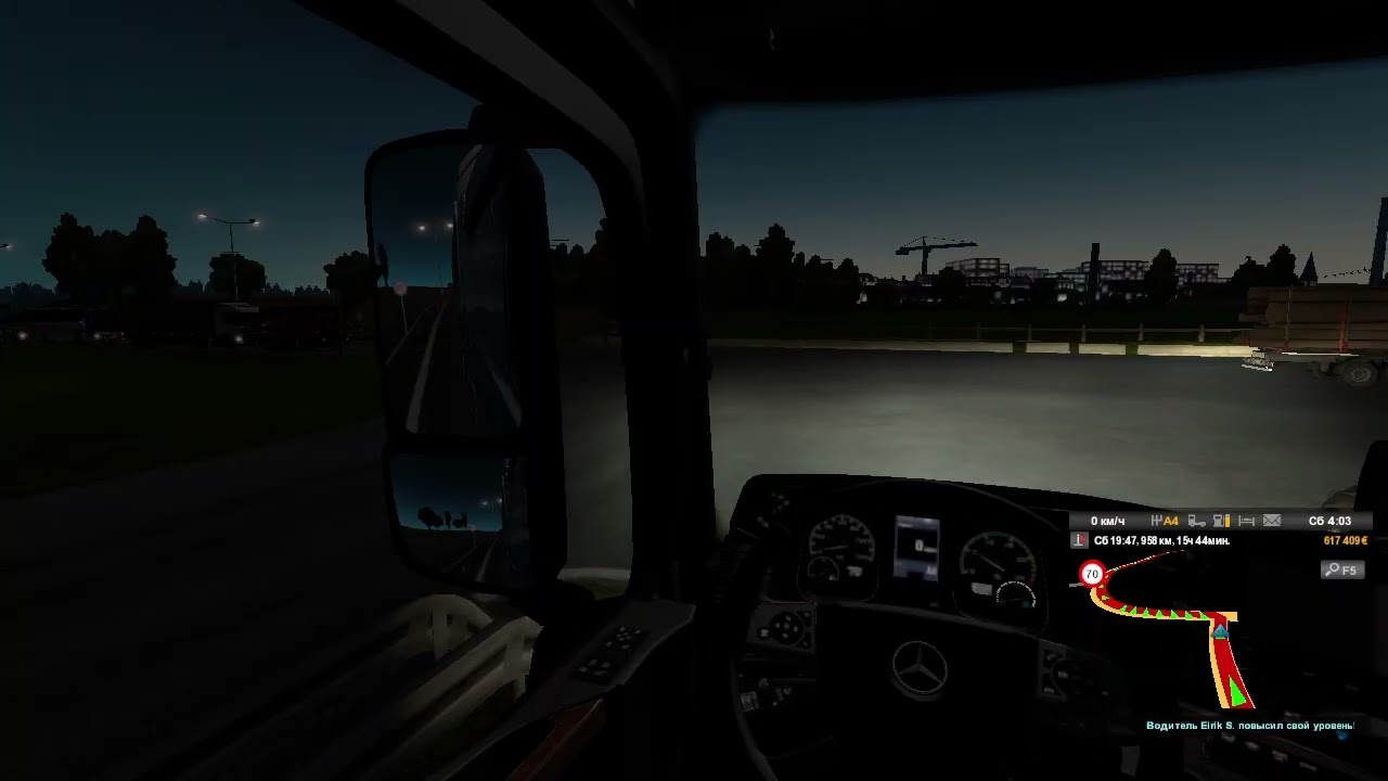 18) Euro Truck Simulator 2 Скутеры (9т) (2613км) 1117км - 447км Стамбул (TR) - Вентспилс (LV)