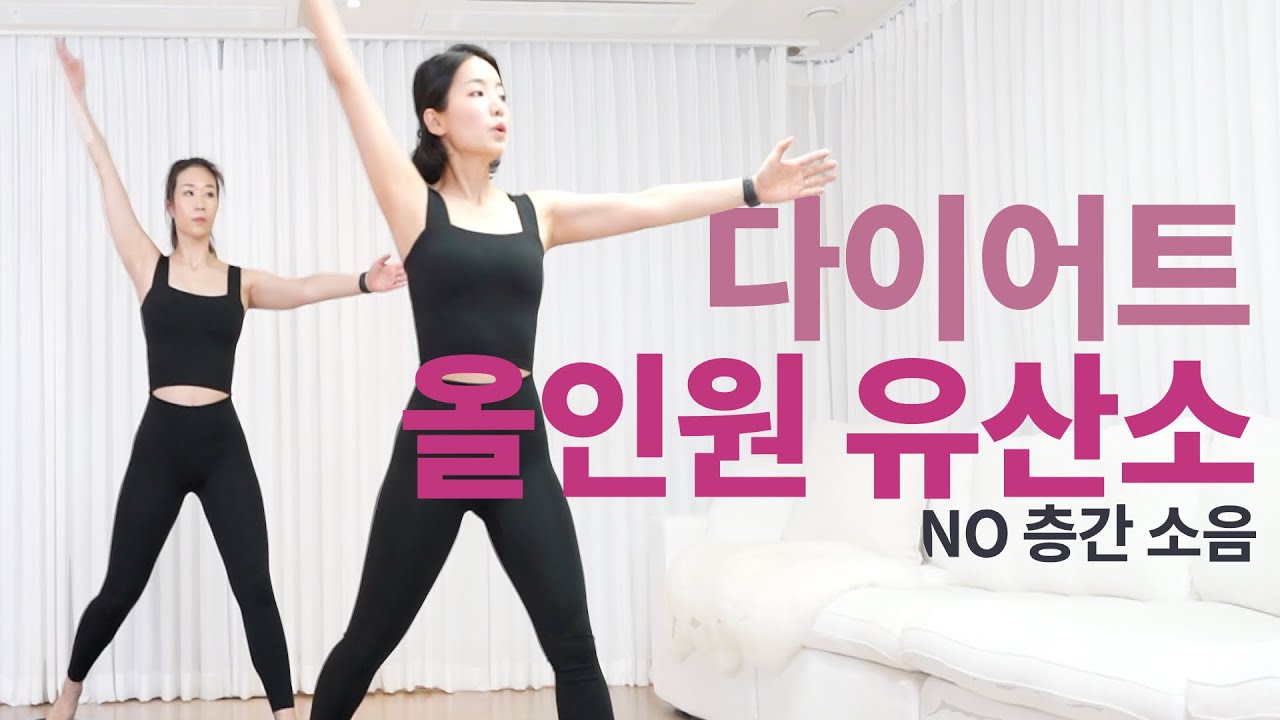 NO 층간소음)살 빠지는 전신 유산소 운동 찾으세요?🔥체지방 태우는 고강도 올인원 운동 ( HIIT )