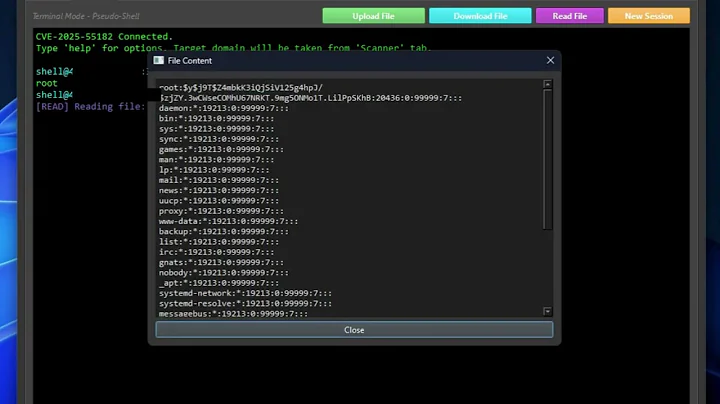CVE-2025-55182 Attack tool