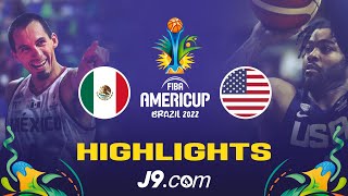 Mexico 🇲🇽 - USA 🇺🇸 | Game Highlights - FIBA #AmeriCup 2022