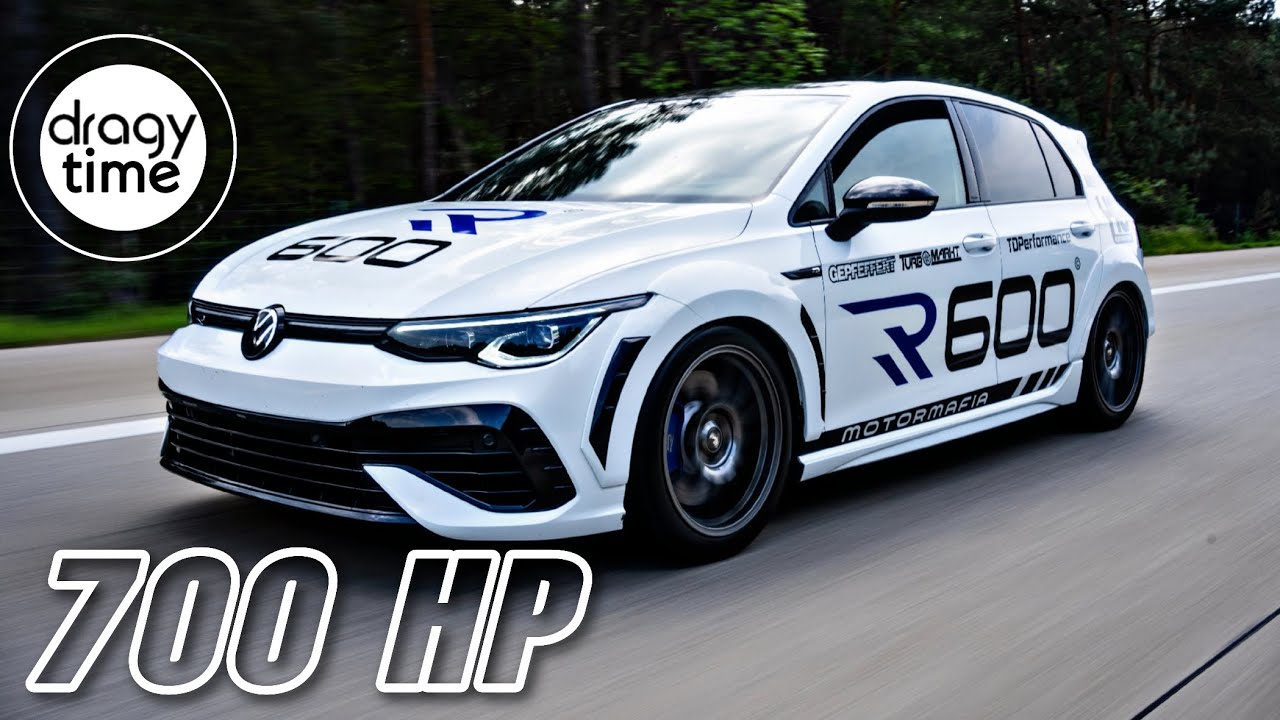 700 HP VW Golf 8R R600 @MotorMafia | Extreme fast from 0-100 100-200 Km ...
