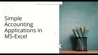 Simple Accounting Applications in MS-Excel screenshot 5