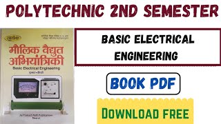 Details Basic Electrical Engineering book | Up Polytechnic 2nd semester Book pdf download Update