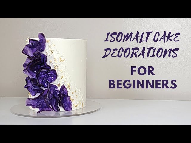 ISOMALT Cake Decorations for BEGINNERS!, Simple MODERN Cake