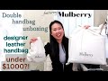 Double Mulberry Handbag Unboxing | Leather bags under $1000!?