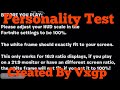 PERSONALITY TEST | Fortnite Horror Map Showcase - Created By Vxgp