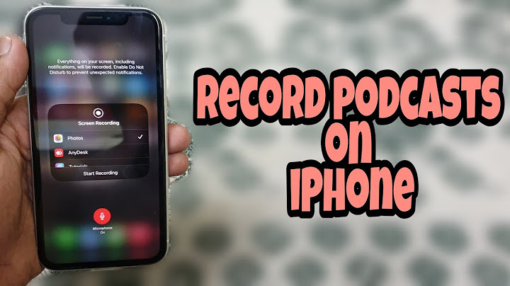 How to only record audio on iphone