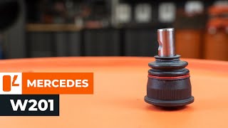 Como substituir Articulação de suspensão MERCEDES-BENZ 190 (W201) - vídeo guia