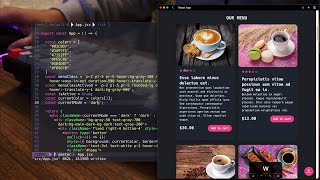 The Coffee Place, The beginning to web site UI with TailwindCSS