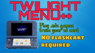 OUTDATED (read description) How to install and use Twilight Menu++. A DS emulator for Nintendo 3ds