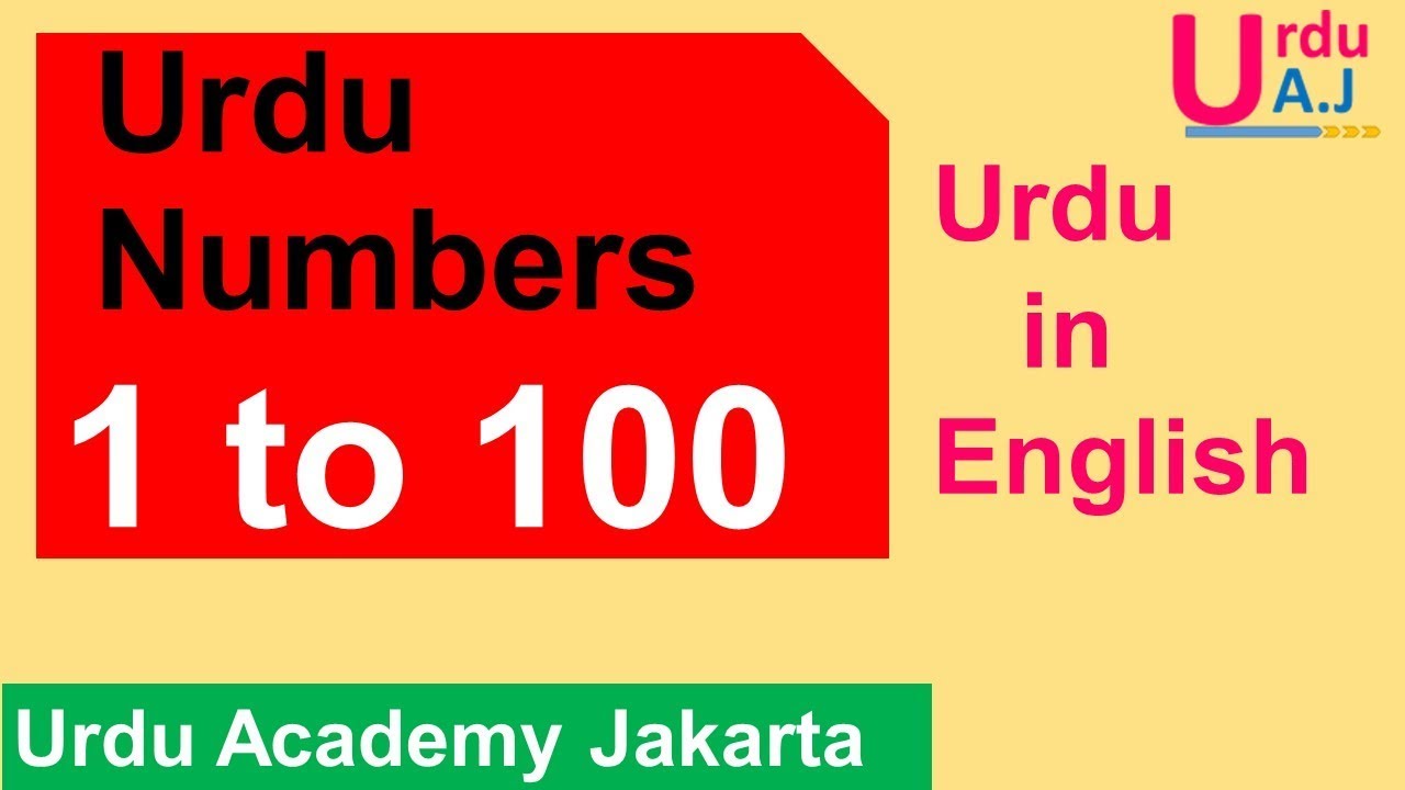 Learn Urdu Numbers 1 100