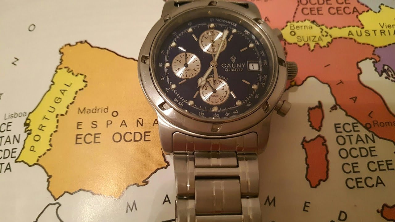 RELOJ CAUNY CRONOGRAFO AÑOS 80/90