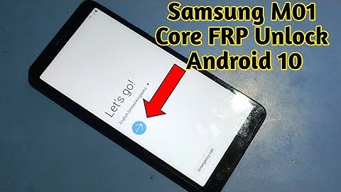 Samsung M01 Core FRP Bypass/ (M013F) Google Account Bypass Android 10 New