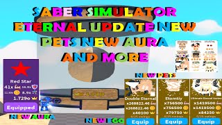 Saber Simulator Eternal Island Update NEW EGG NEW AURA AND MORE