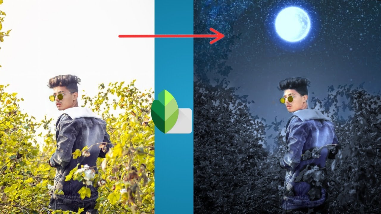 snapseed moon night photo editing|| snapseed moon  and sky photo editing