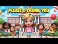 ✨ Please & Thank You Song for Kids 🎶 | Good Manners Song 💖 | Nursery Rhyme