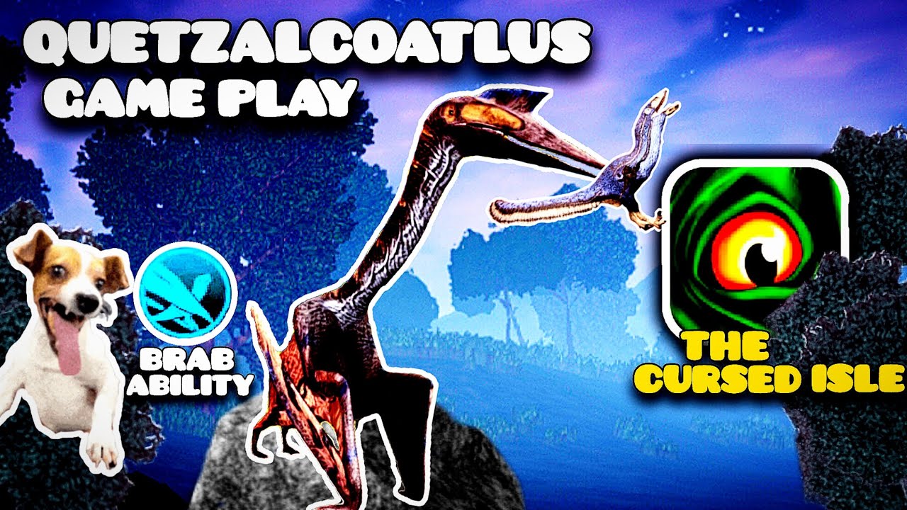QUETZALCOATLUS | EXPERIENCE GAMEPLAY THE CURSED ISLE DINOSAUR #viral #game #video #dinosaur 