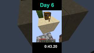Playing Minecraft Skyblock 1 Minute Everyday - Day 6 #shorts