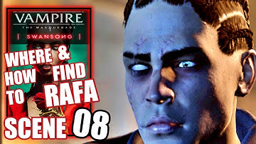Vampire the Masquerade Swansong - Where & How to Find Rafa, Head of the Hackers in Scene 8