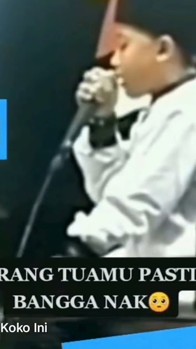 massaalloh suaranya pasti bangga orang tuamu nak