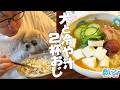 【2杯も!?】食べ方あってる‥!?冷や汁のだしとたれとシーズー犬【茅乃舎】