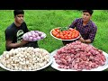 MUSHROOM CHICKEN | Spicy Chicken Mushroom Masala | Cooking Skill Village Food