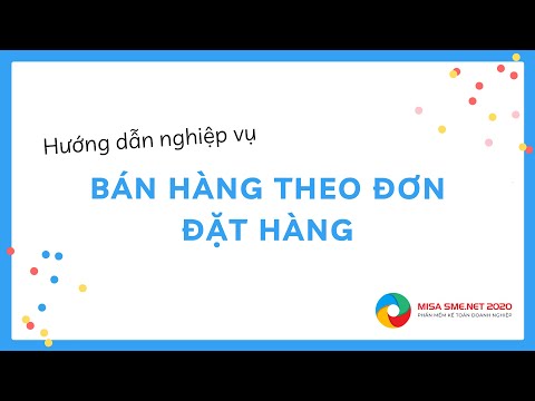 Video Bán hàng theo đơn đặt hàng | MISA SME.NET 2020 - YouTube