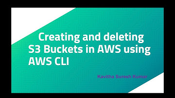 Creating and deleting S3 Buckets in AWS using AWS CLI