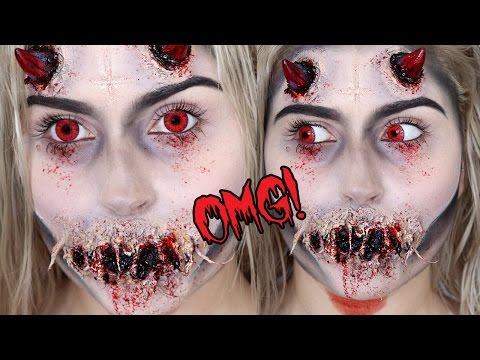 demon,halloween makeup tutorial,devil,shannon harris,makeup tutorial,new zealand makeup,make up,covered mouth,get ready with me,antichrist,getting ready,beauty,shaaanxo,creepy,mouth,zombie,ripped,gross,halloween,costume,ideas,makeup,scary,scariest,easy,easiest,best,fast,cheap,funny,special effects,sfx,fx,monster,ugly,terrifying,ghost,haunted,gory,bloody,creep,tutorial,unique,latex,gore,peeling face,scar,satan,lucifer