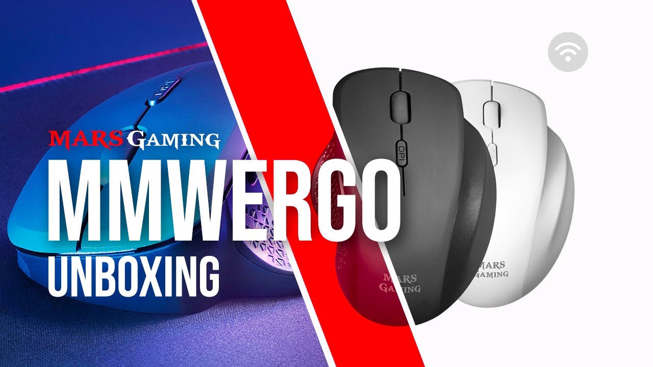 Mouse Ergonomico Senza Fili Marsgaming MMWERGOW - Per PS4, PS5, XBOX, PC E Mac | Design Comfortevole, Bianco - Foto 5