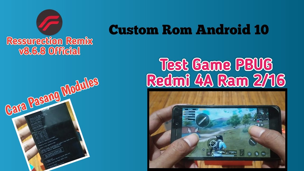Main Game PUBG Di Redmi 4A || Rolex Dengan Custom Rom Android 10 - YouTube