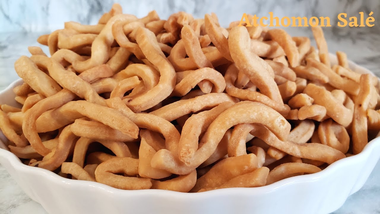Atchomon salé Salted chin chin Croquette salée YouTube