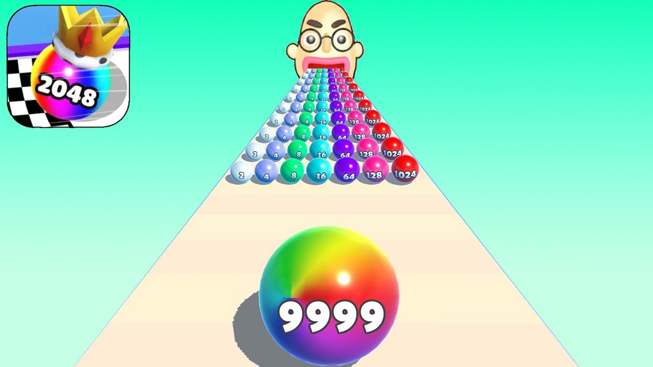 New Satisfying Mobile Game All Levels Number Masters, Ball Merge Run