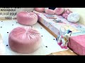 DIY VELVET FLOOR POUF /Washable