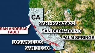 Seismologist explains alarm caused by activity from san andreas fault
line on 'happening now'