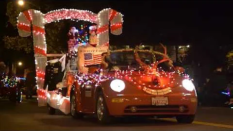 2015 Calistoga Lighted Tractor Parade highlights