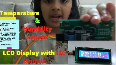 How to make DHT11 temperature and humidity Sensor with LCD Display & I2C Module