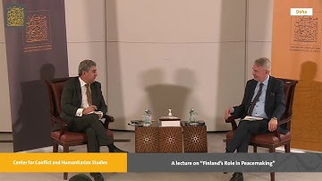 “Finland’s Role in Peacemaking” lecture by his Excellency Pekka @Haavisto